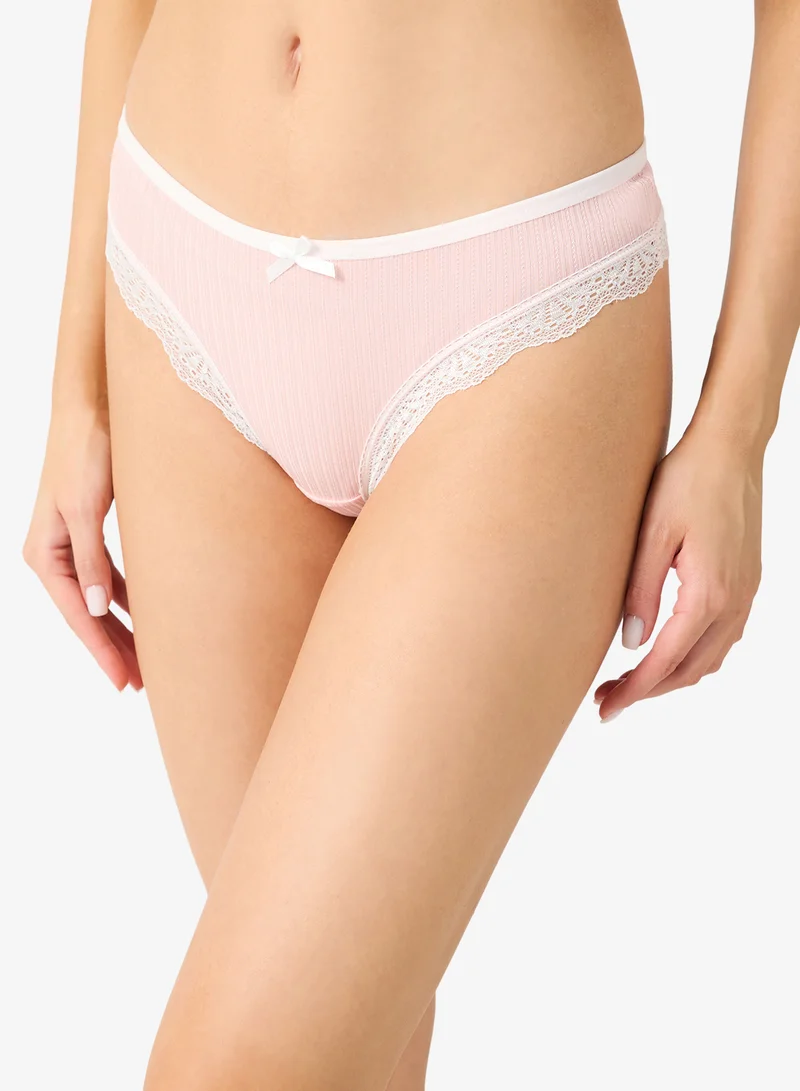 Ginger  3PC Lace Detail Thong for Women | Best Price UAE